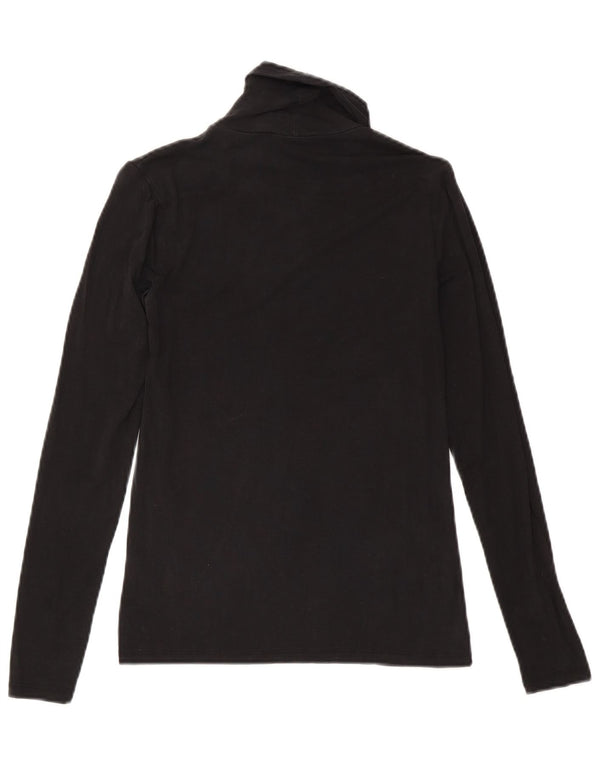 Damski top Massimo Dutti z długim rękawem UK 8 Small Black Lyocell
