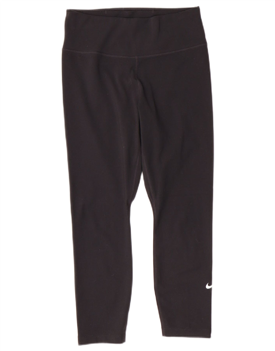 NIKE Womens Dri Fit Capri Leggings UK 8 Small  Black Polyester