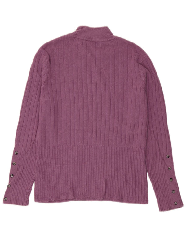 Marks & Spencer Dame Turtle Neck Sweater UK 12 Medium Purple