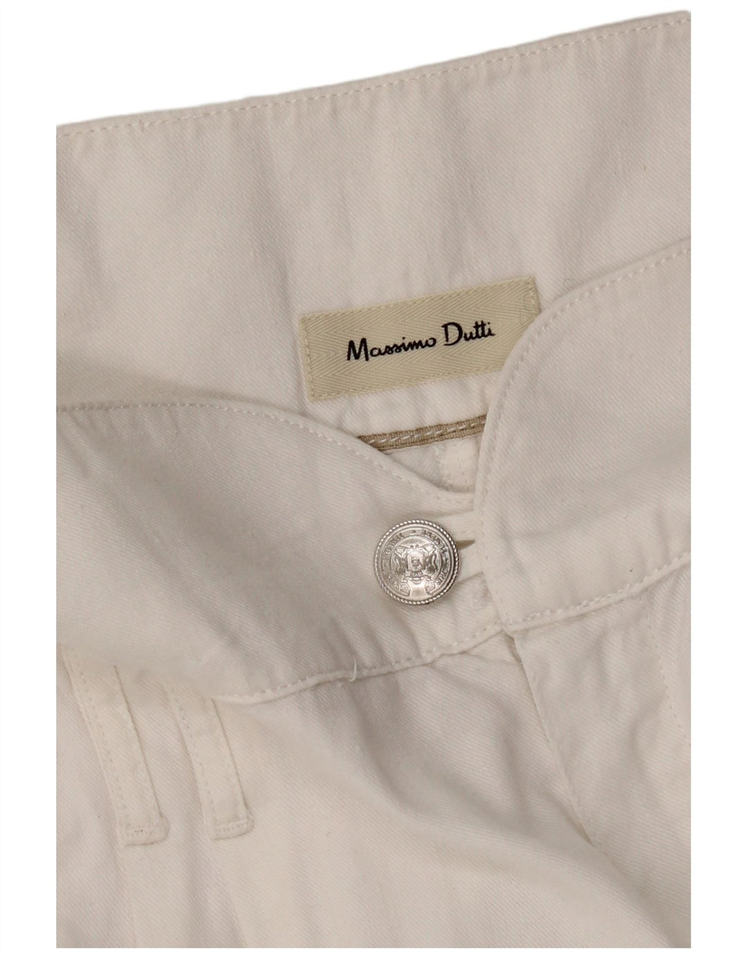 MASSIMO DUTTI Dame Pegged Chino Bukser W30 L27 Hvid