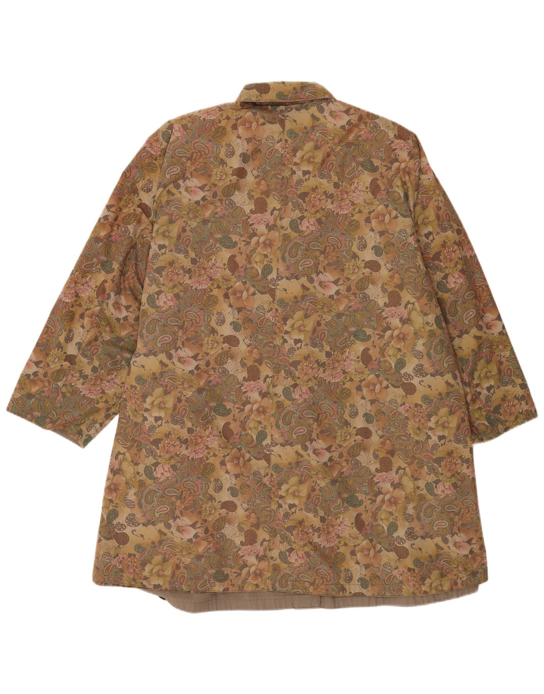 Vintage Womens Reversible Trench Coat UK 20 2XL Beige