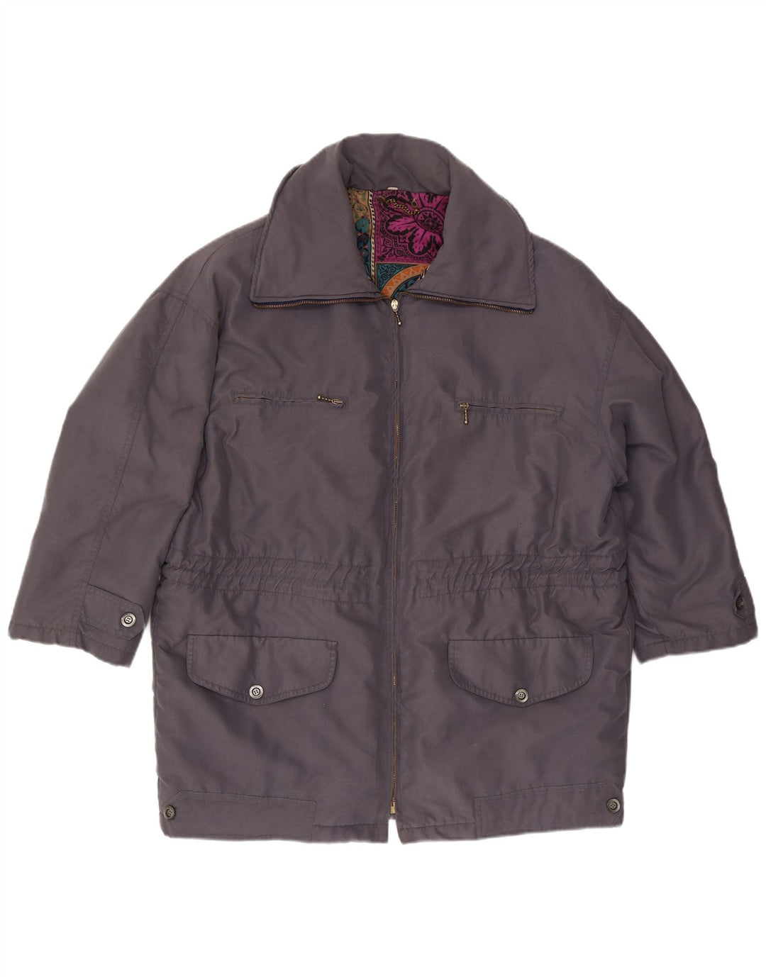 Vintage Womens Utility Jacket UK 16 Large Grey