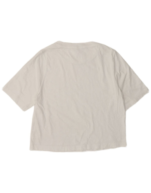 Benetton Womens T-Shirt Top UK 14 Medium White Cotton