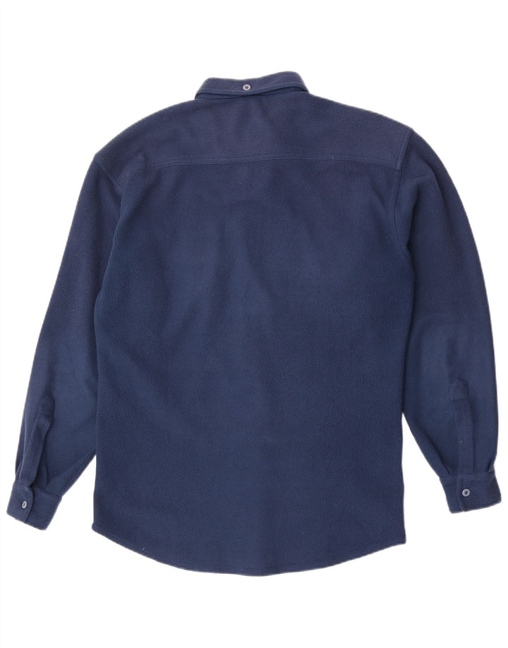 Fila Mens Fleece Shirt IT 46 Small Navy Blue Polyester