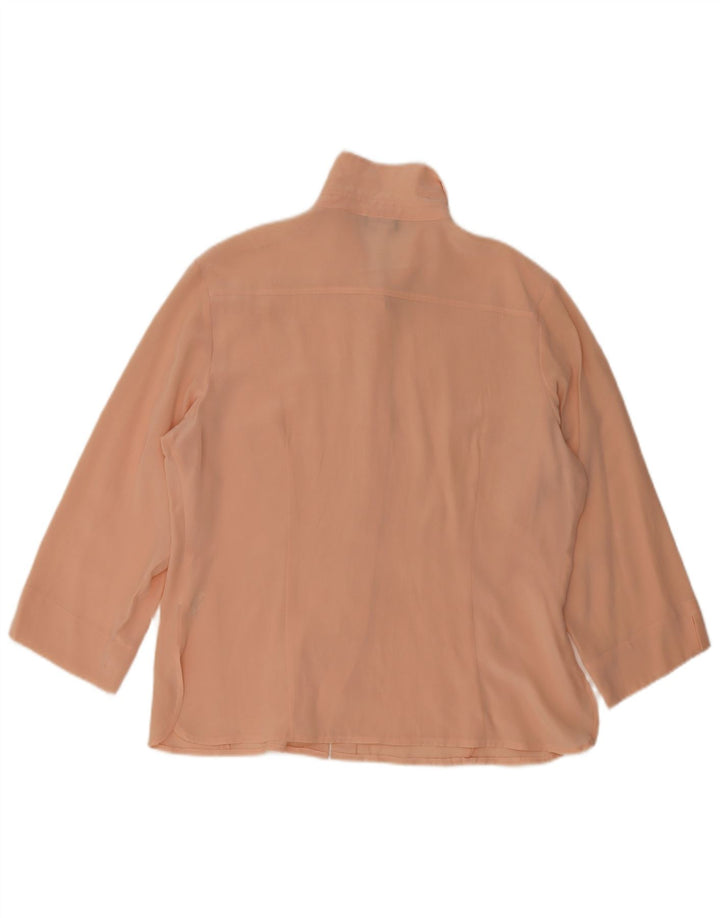Project Chemise Chemisier Femme UK 16 Grande Soie Rose