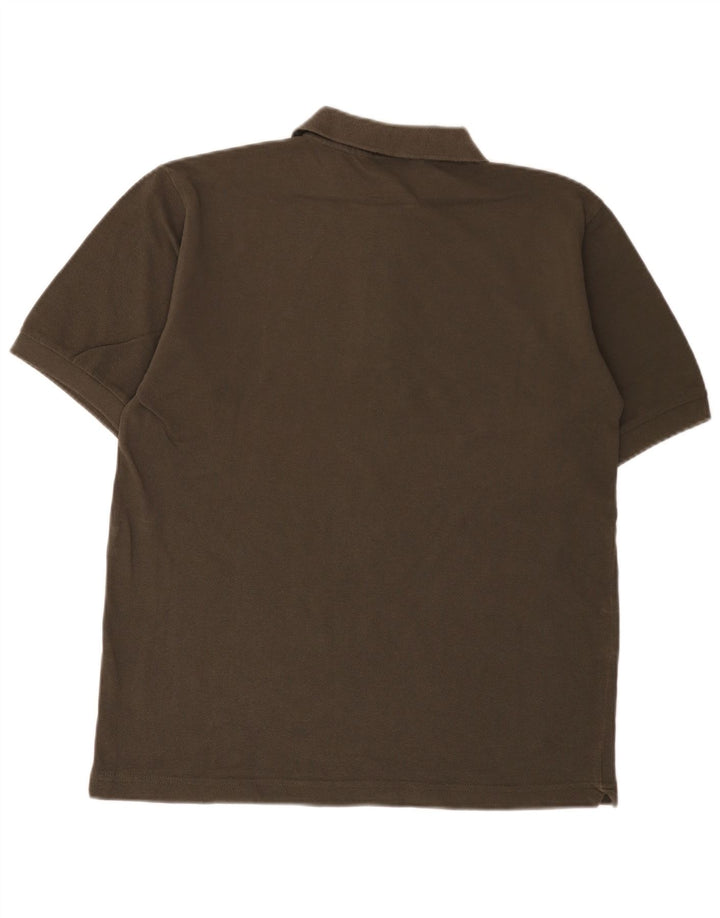 Męska koszulka polo Kappa, średnia bawełna khaki