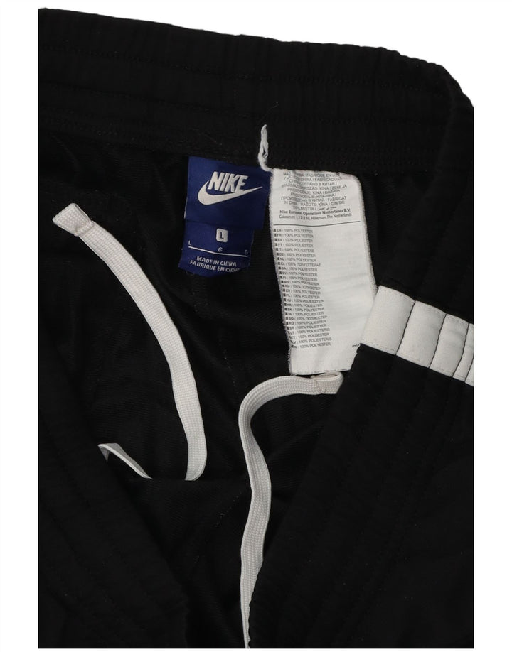 Nike Pantalon de survêtement pour homme Large Noir Colorblock Polyester