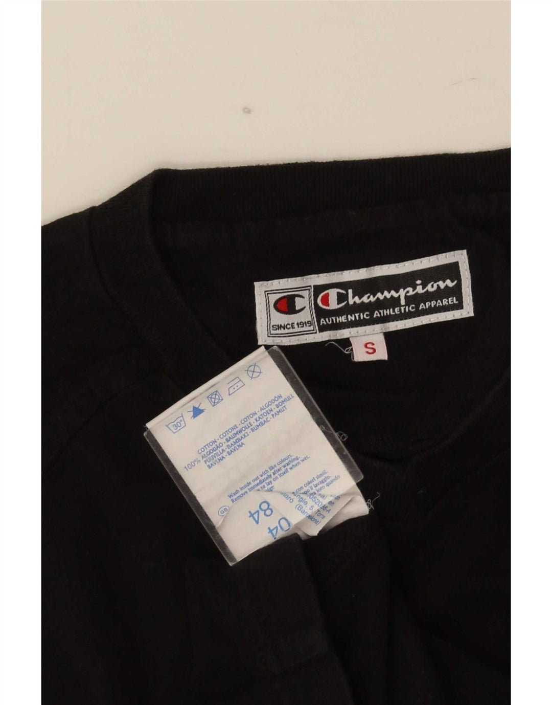 Champion T-Shirt Homme Haut Petit Coton Noir