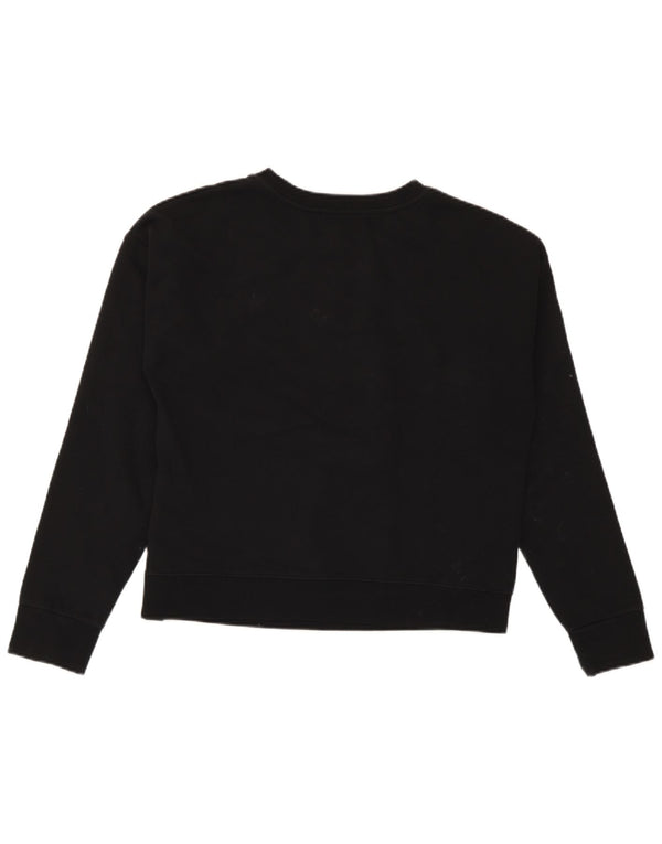 Converse Sweat-shirt surdimensionné graphique pour femme UK 10 Petit Noir