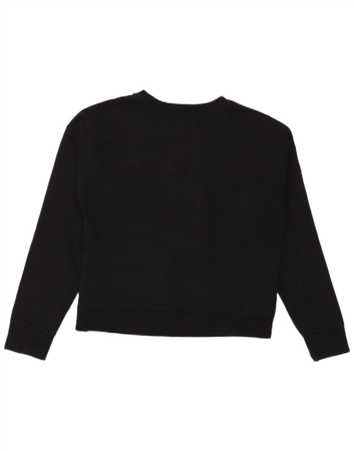 Converse Womens Graphic Oversized Sweatshirt Jumper UK 10 Small Black
