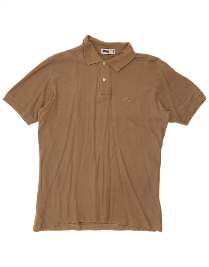 Fila Polo skjorte til mænd Lille beige bomuld
