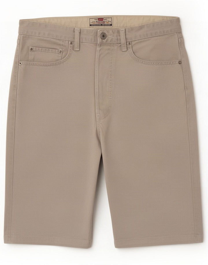 Levi's Mens Regular Denim Shorts Large W33 Beige Cotton