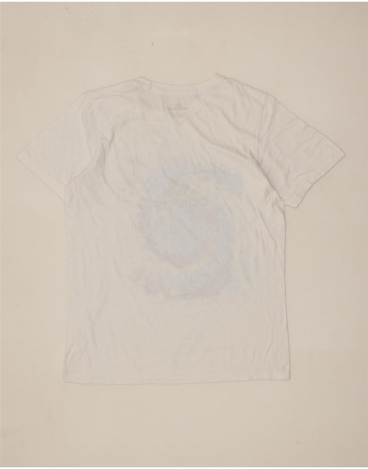 ADIDAS Mens Graphic T-Shirt Top Small White Cotton Vintage Adidas and Second-Hand Adidas from Messina Hembry 