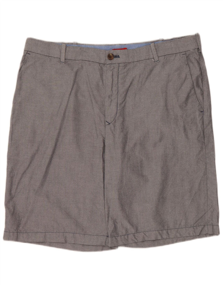 Izod Mens Chino Shorts W38 XL Grey Cotton