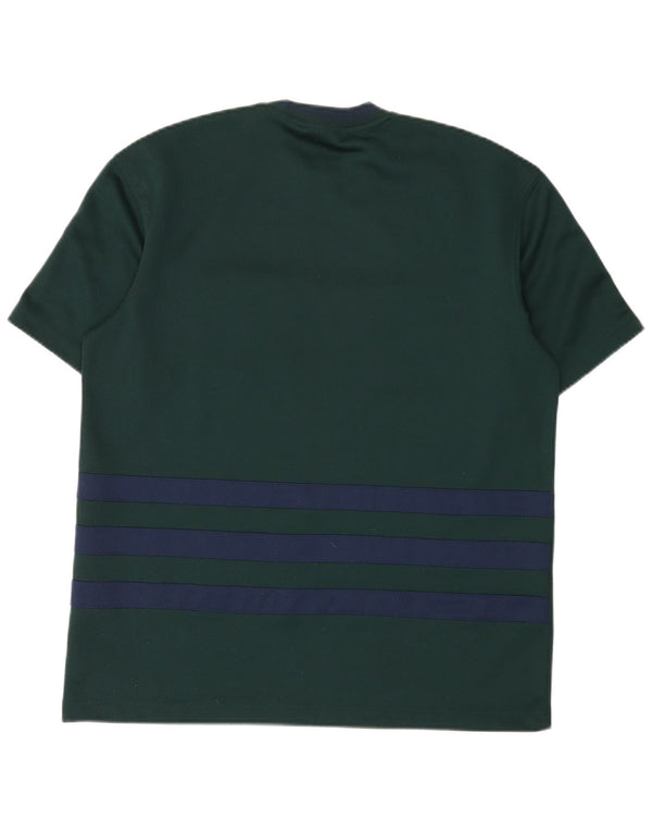 Adidas Mens T-Shirt Top Medium Green Polyester