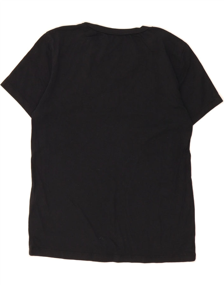 VANS Womens Graphic T-Shirt Top UK 14 Medium Black Cotton Vintage Vans and Second-Hand Vans from Messina Hembry 