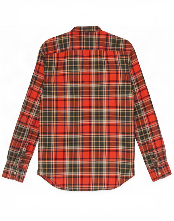 American Eagle Outfitters Mens Classic Fit Flannel Shirt Small Red Check