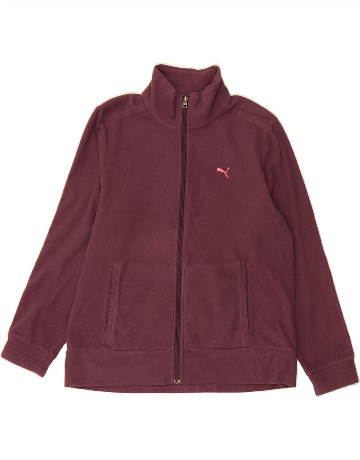 PUMA Womens Fleece Jacket UK 18 XL  Burgundy Vintage Puma and Second-Hand Puma from Messina Hembry 