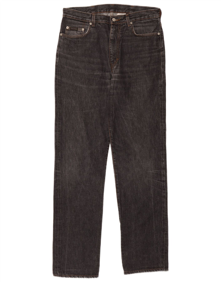 Calvin Klein Mens Straight Jeans W32 L31 Black Cotton