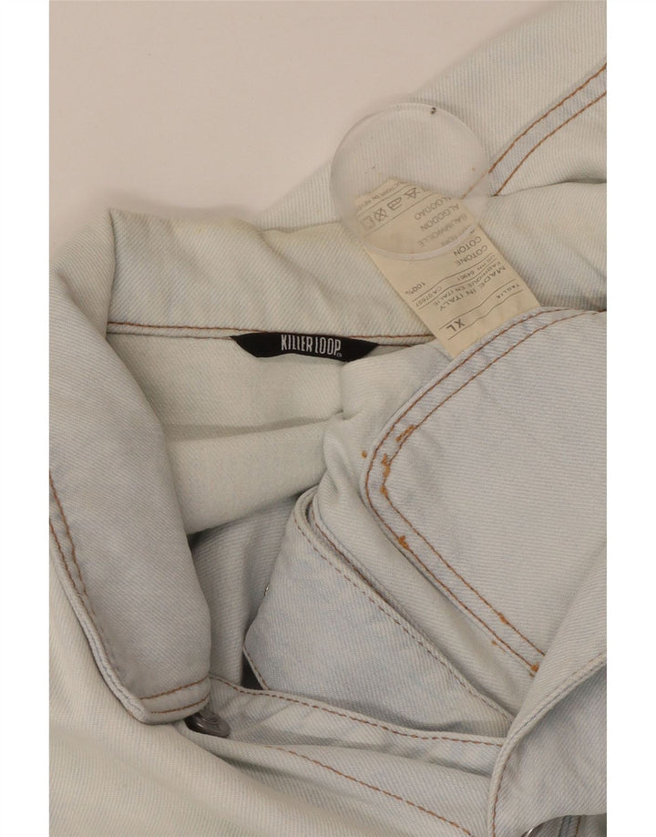 KILLER LOOP Herren Jeansjacke UK 42 XL Blaue Baumwolle