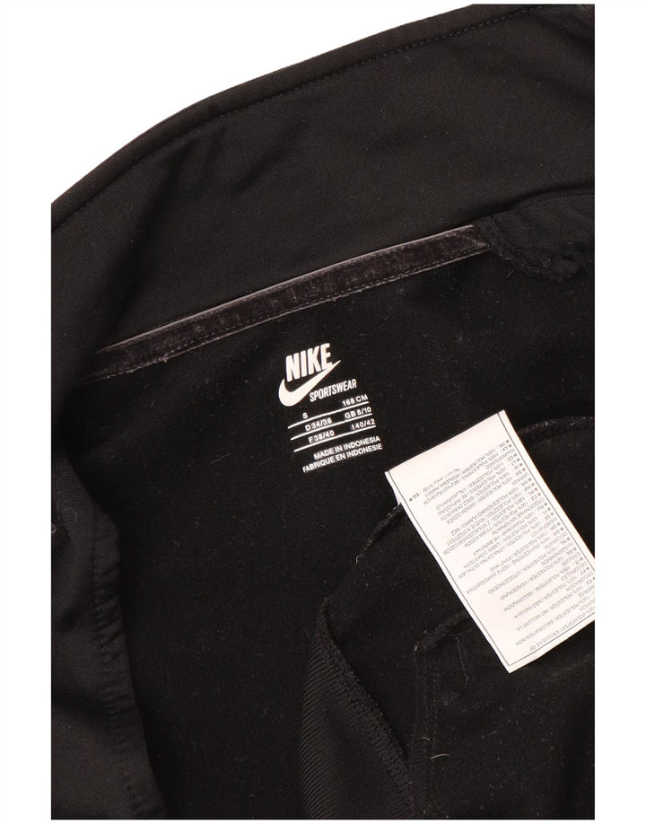 Nike træningsdragt topjakke til kvinder UK 8/10 Lille sort polyester