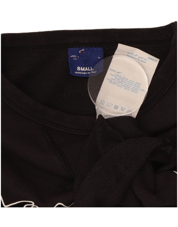 Champion Sweat-shirt oversize Crop Graphic pour femme UK 10 Petit Noir