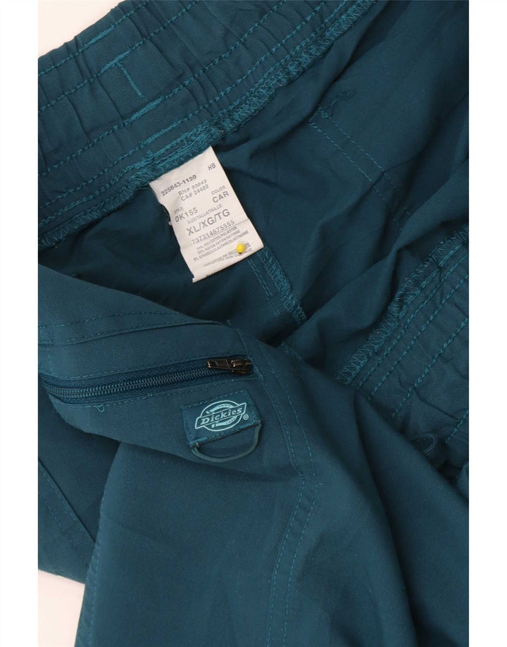 Dickies Damen Joggers Cargohose XL W38 L26 Blau Polyester