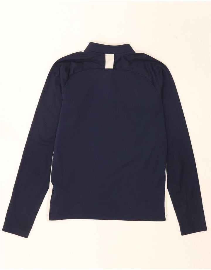 Nike Boys Dri Fit Pullover Tracksuit Top 12-13 Years Large Navy Blue