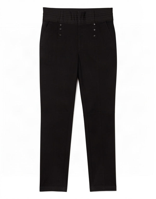 Zara Womens Skinny Casual Trousers Medium W28 L28 Black Viscose