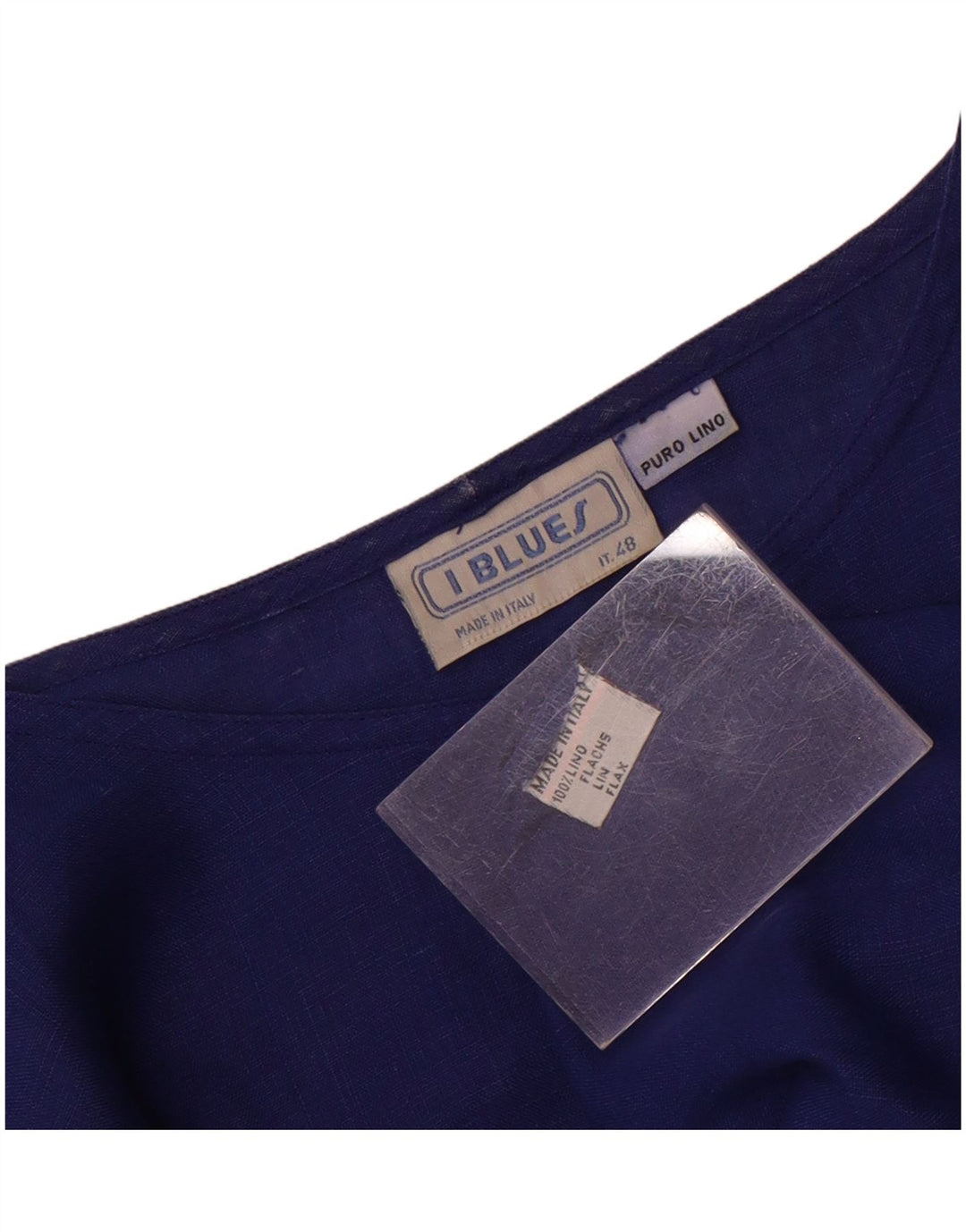 i Blues Bluză Femei Top IT 48 XL Blue Linen