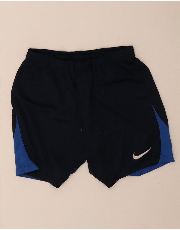 Pantaloncini sportivi Nike Dri Fit Slim da uomo, grandi, in poliestere color block blu navy