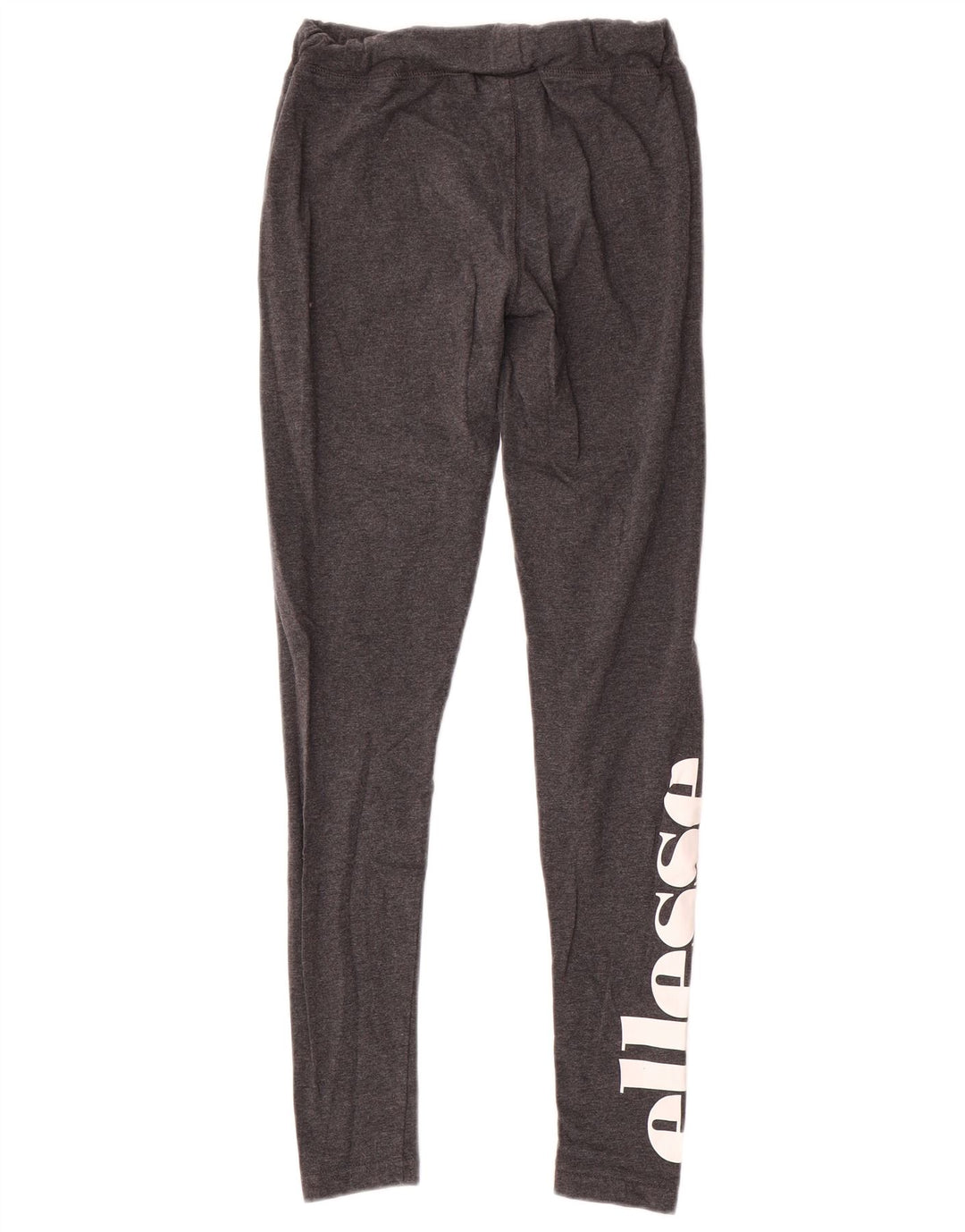 Ellesse Womens Graphic Leggings UK 10 Small Grey Cotton