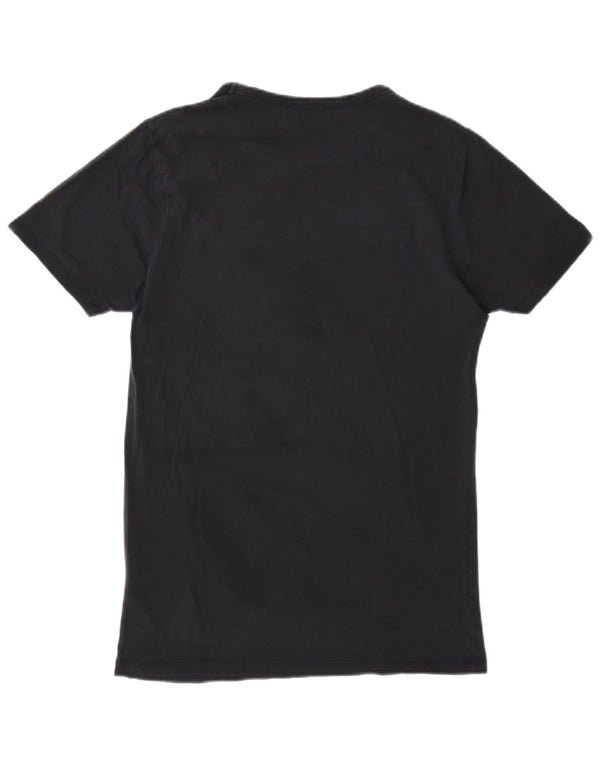 Jack & Jones Mens T-Shirt Top Medium Navy Blue Cotton