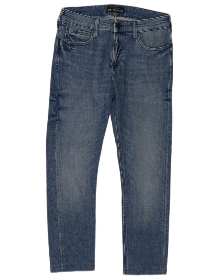 Lee Womens Malone Slim Jeans W30 L26 Blue Cotton