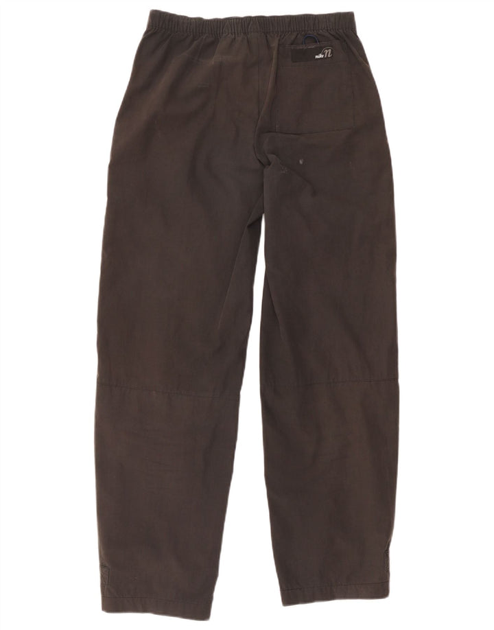 Nike Womens Straight Casual Trousers US 4/6 Small W30 L29 Grey Polyester