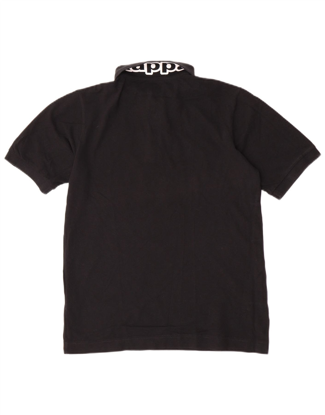 Kappa Herre grafisk poloshirt Lille sort bomuld