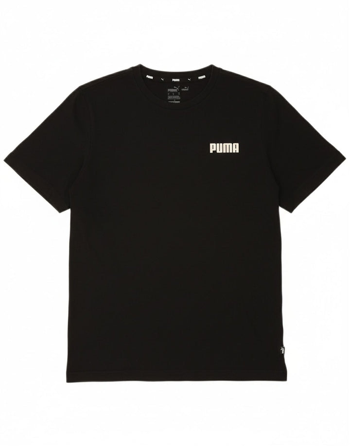 PUMA Womens T-Shirt Top UK 14 Medium Black