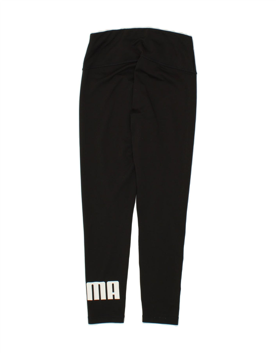 PUMA Womens Graphic Leggings UK 10 Small  Black Polyester Vintage Puma and Second-Hand Puma from Messina Hembry 