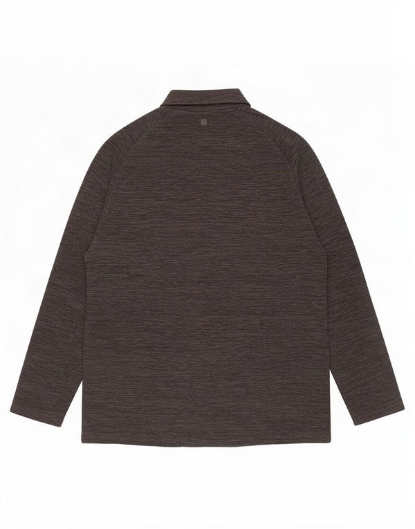 Mountain Warehouse Pull polaire à col zippé pour homme XL en polyester moucheté gris
