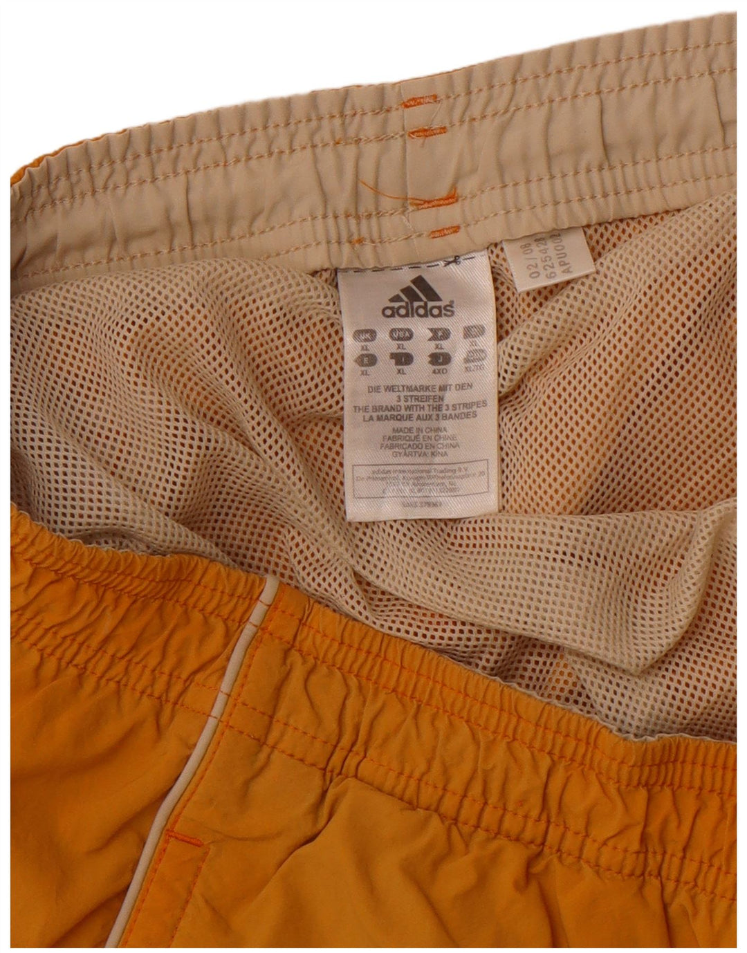 ADIDAS Mens Swimming Shorts XL Yellow Nylon