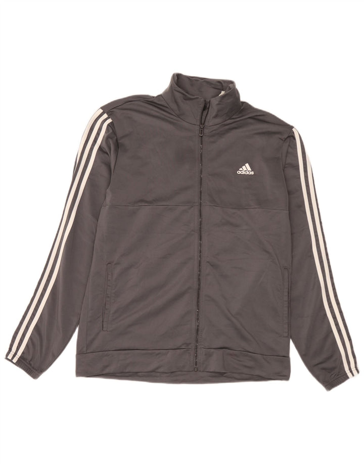 Adidas Træningsdragt til mænd, topjakke, stor grå polyester