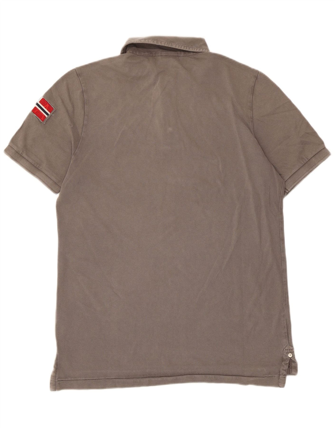 Napapijri Polo Hombre Algodón Gris Medio