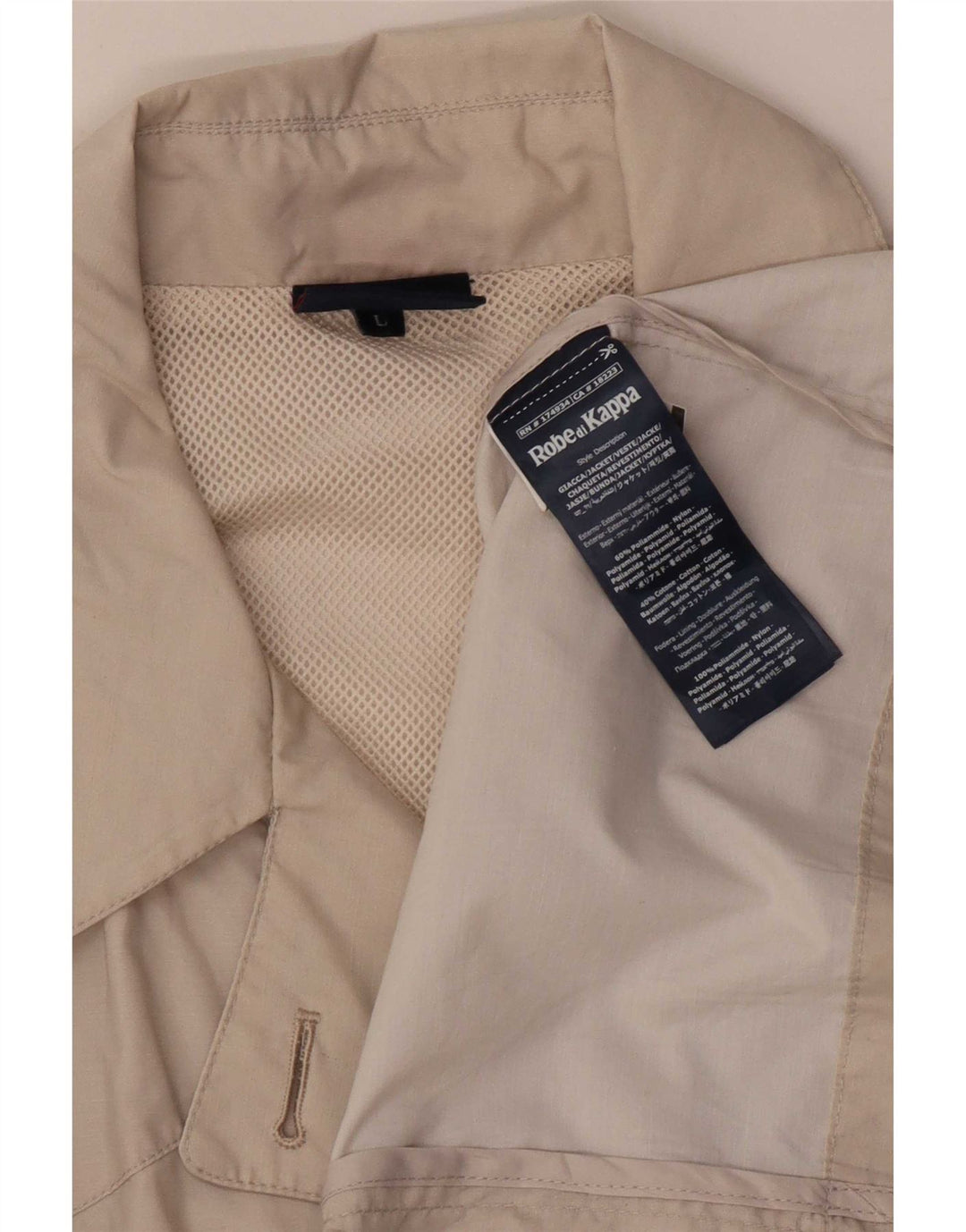 Kappa Trench Coat til kvinder UK 16 Stor Beige Polyamid