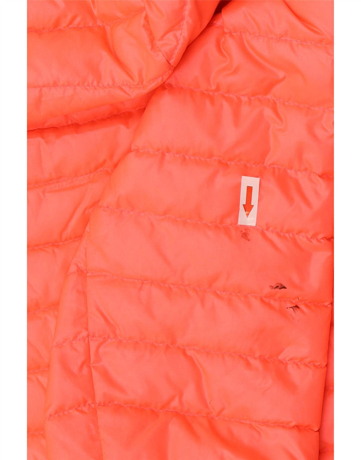Superdry Womens Hooded Padded Jacket UK 16 Large Pink Polyester