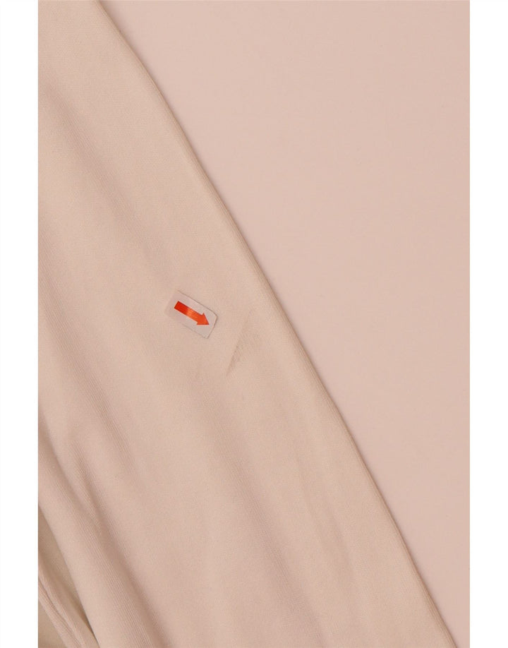 CALVIN KLEIN JEANS Suéter masculino com capuz e zíper gráfico XL algodão branco