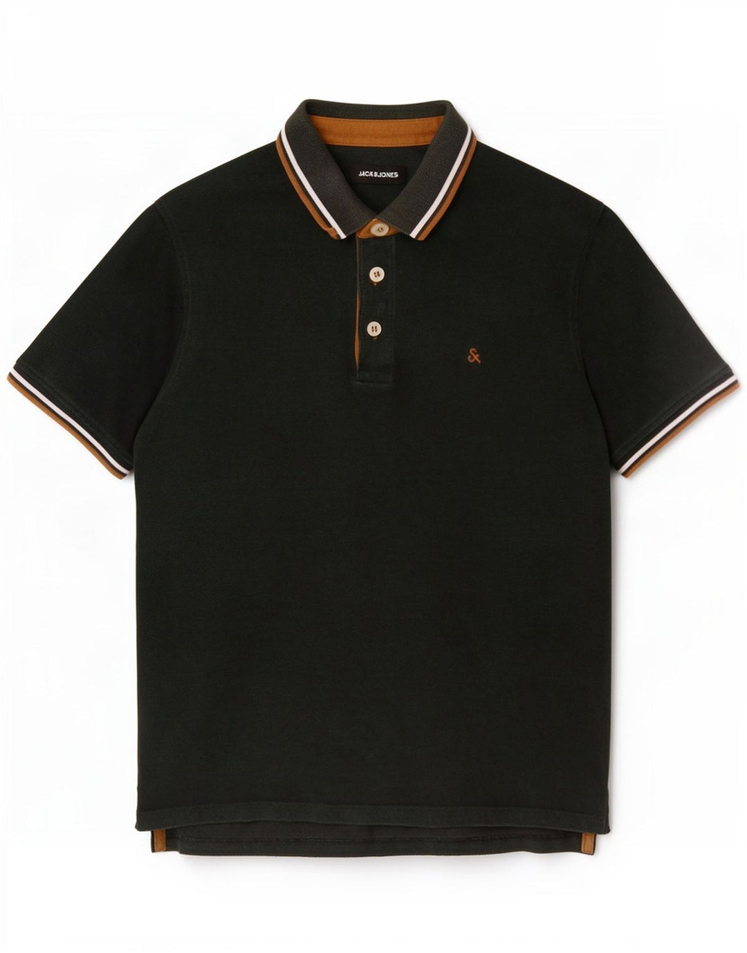 Jack & Jones Mens Polo Shirt Small Green Cotton