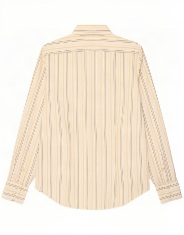 Camicia da uomo Benetton Medium cotone gessato bianco