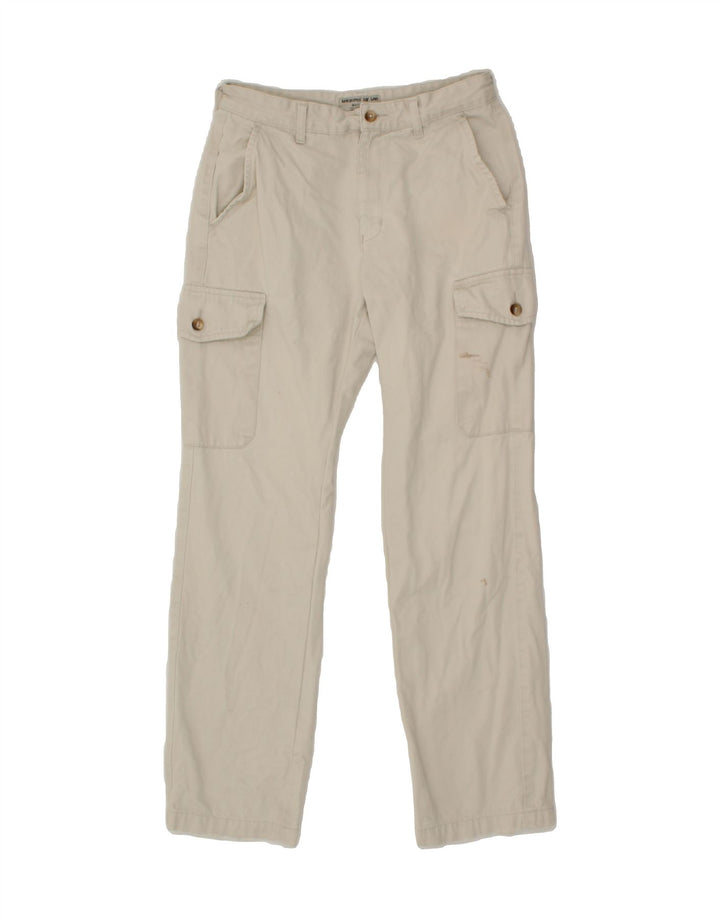 LEE Womens Straight Cargo Trousers W28 L29 Off White Cotton Vintage Lee and Second-Hand Lee from Messina Hembry 