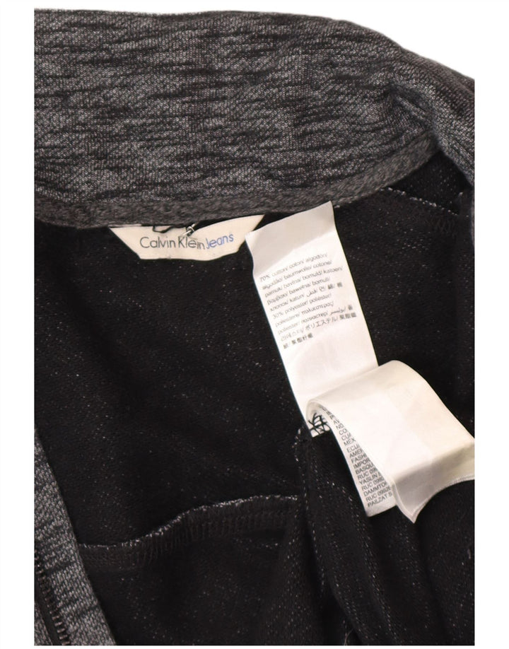 CALVIN KLEIN JEANS Træningsdragt til mænd, topjakke, stor grå flækket bomuld