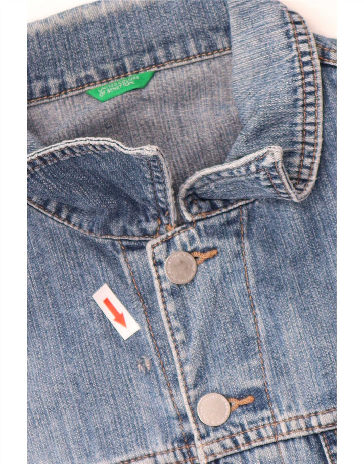 Giacca di jeans da uomo Benetton UK 40 grande cotone blu